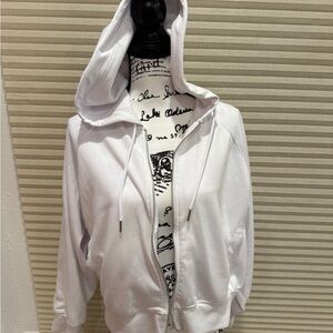 Women's White Hooded Jacket YPB